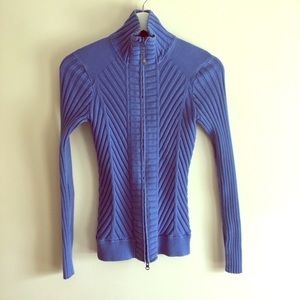 Athleta zip-up mock sweater